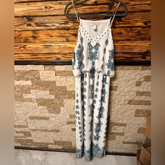 White House Black Market Paisley Maxi Dress Plus Size 14 - Picture 2 of 8